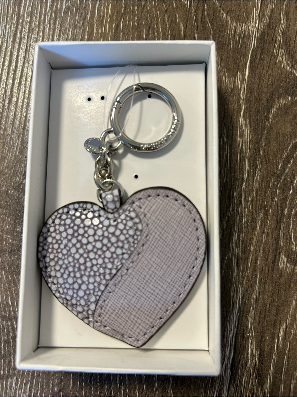 Michael Kors Lavender Heart Keychain Bag Charm